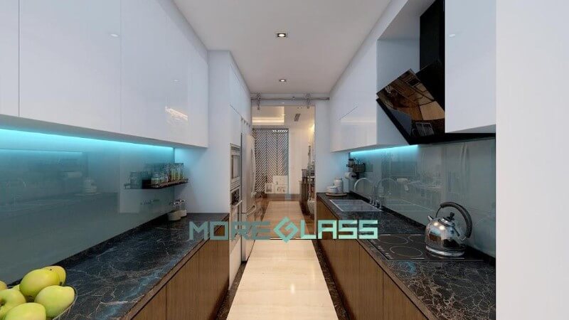 Mẫu kính ốp bếp cường lực bền đep, giá rẻ