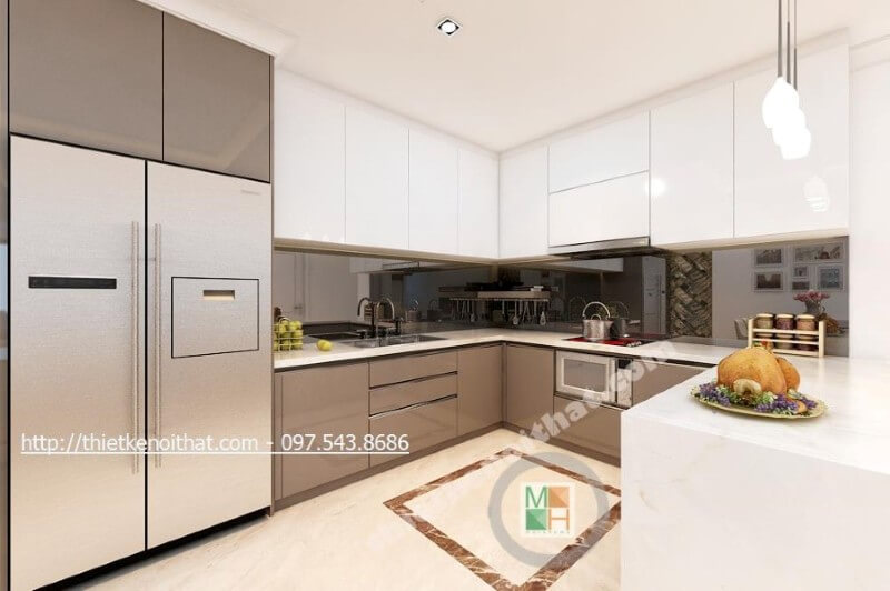 Mẫu kính ốp bếp cường lực bền đep, giá rẻ