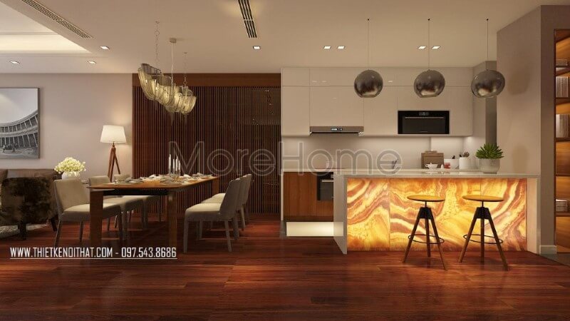 Thiết kế nội thất phòng bếp nhỏ