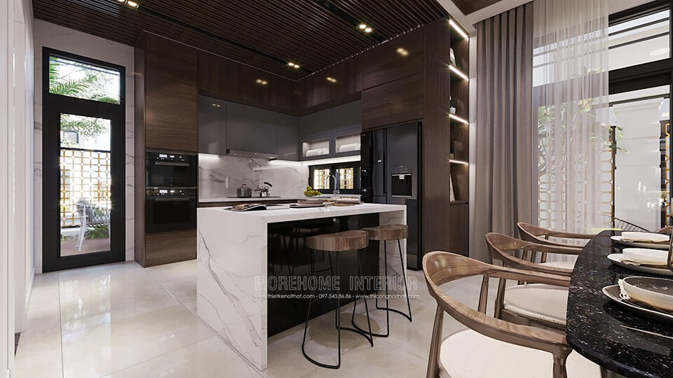 Thiết kế phòng bếp biệt thự