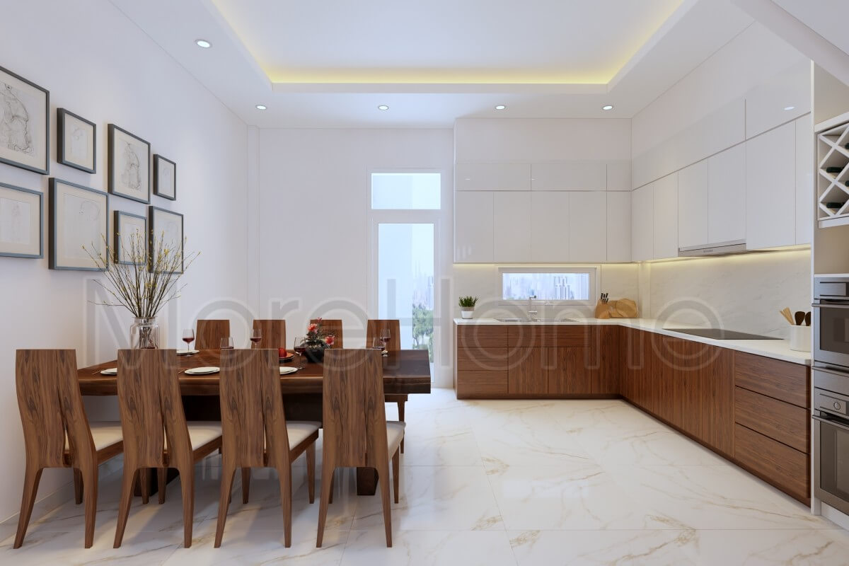 Trang trí phòng bếp đẹp, hiện đại