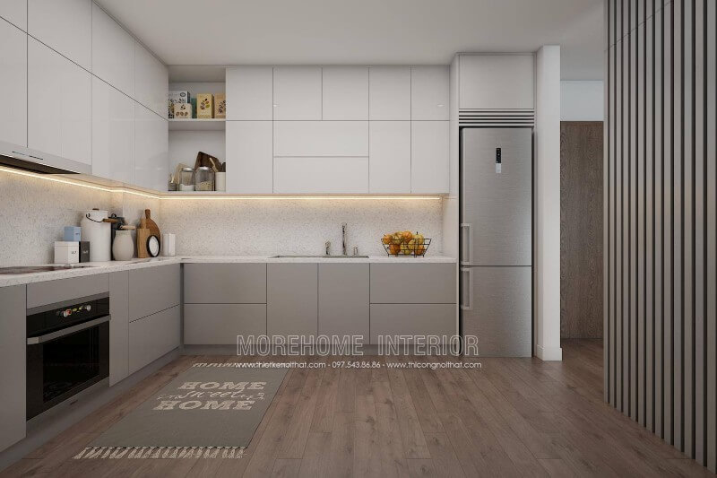 Thiết kế nội thất bếp chung cư đẹp