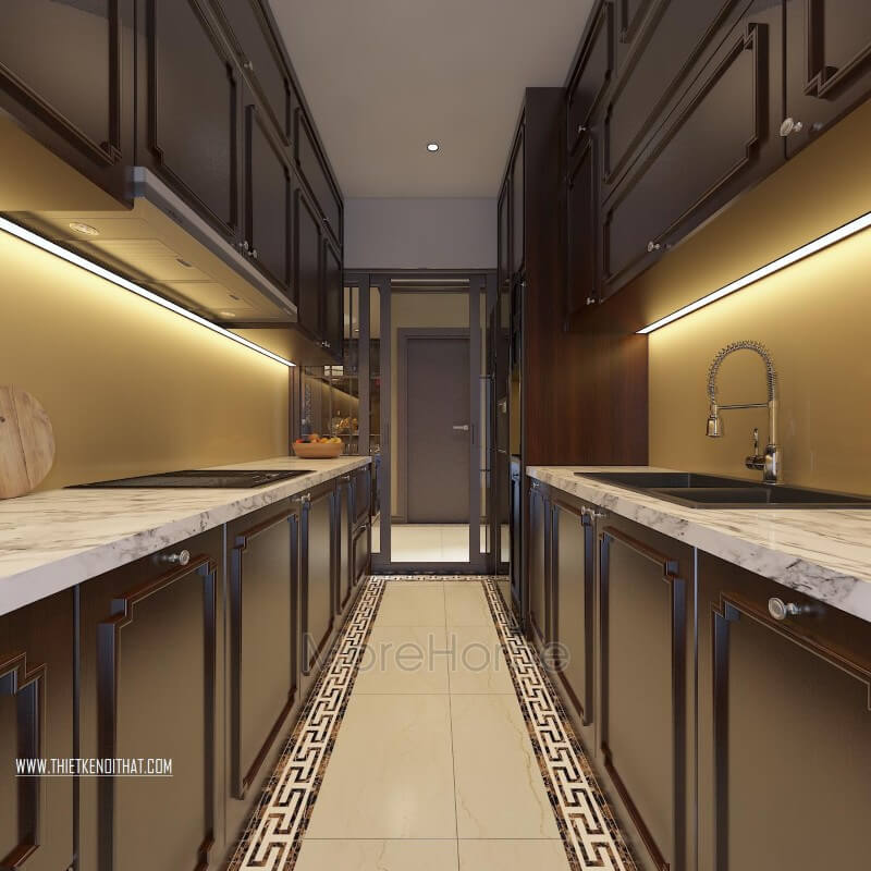 Thiết kế nội thất bếp chung cư đẹp
