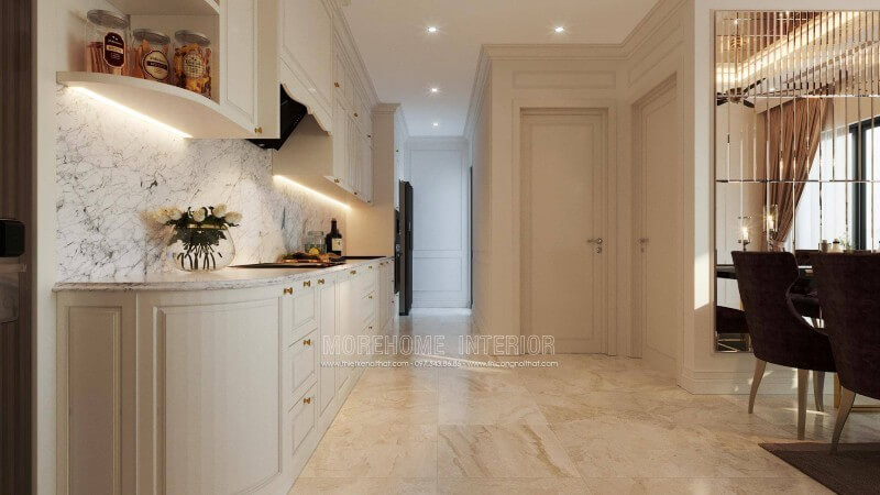 Mẫu thiết kế nội thất phòng bếp chung cư cao cấp Trang trí nội thất phòng bếp đẹp