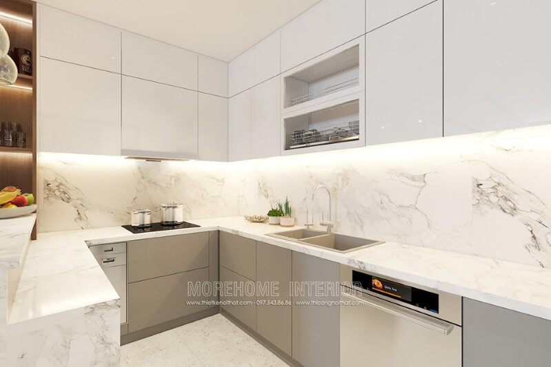 Trang trí nội thất phòng bếp tiện nghi, hiện đại Trang trí nội thất phòng bếp đẹp