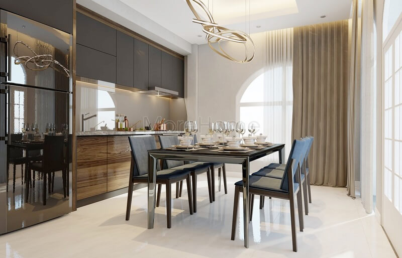 Trang trí nội thất phòng bếp đẹp với đầy đủ nội thất hiện đại, tiện nghi mang đến căn phòng bếp lí tưởng. Trang trí nội thất phòng bếp đẹp