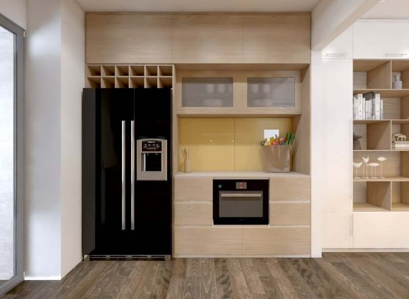 Mẫu tủ bếp đẹp hiện đại