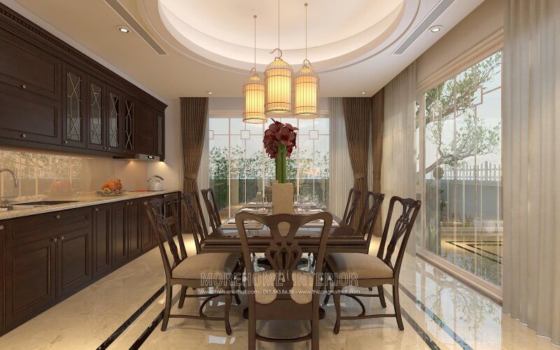 Mẫu tủ bếp đẹp hiện đại