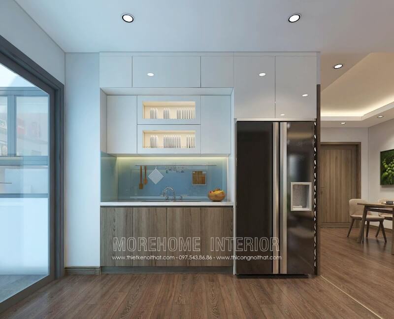 Mẫu tủ bếp đẹp hiện đại
