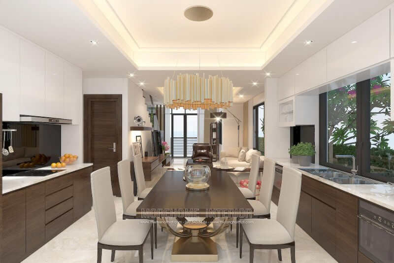 Mẫu tủ bếp đẹp hiện đại