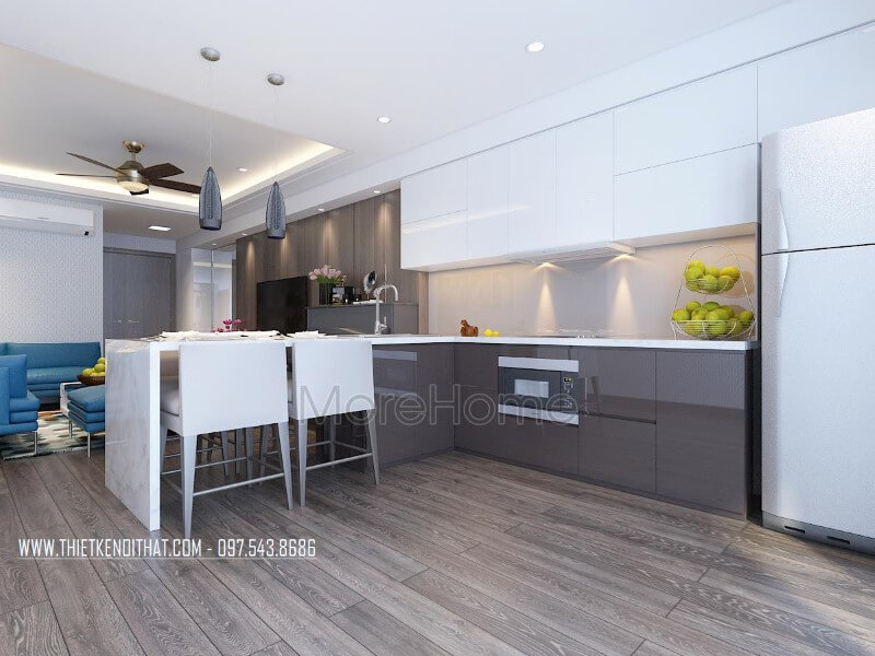 Nội thất phòng bếp gỗ công nghiệp