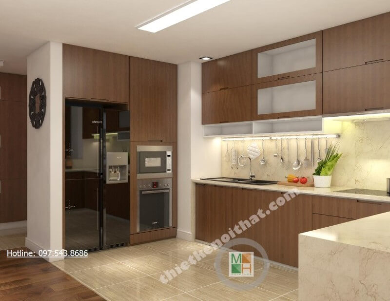 Nội thất phòng bếp gỗ công nghiệp