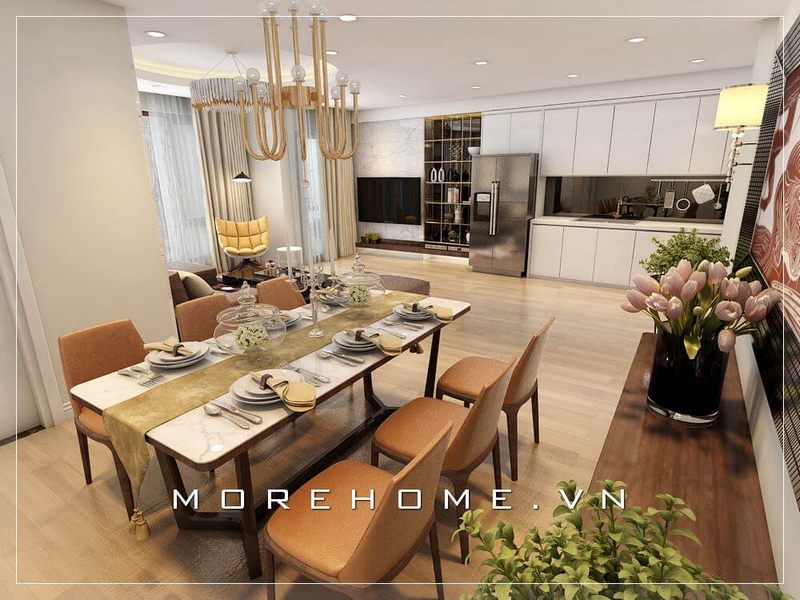 Điểm qua top 17 mẫu thiết kế phòng bếp căn hộ đáng sở hữu 